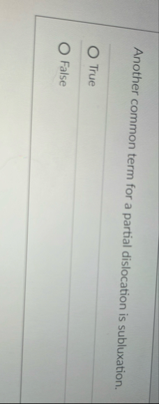 Another common term for a partial dislocation is