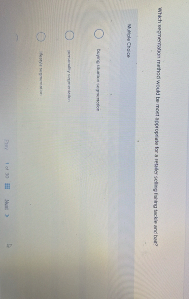 Which segmentation method would be most