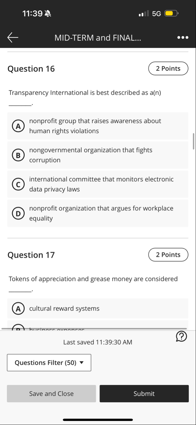 1 1 : 3 9 5 G MID - TERM and FINAL... Question 1