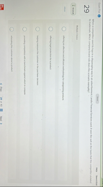 Exam Ave 6 Help Seve 8 Ext When a competitor used