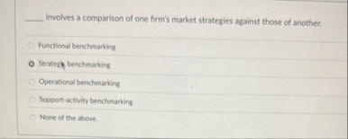 q , involves a comparison of one firm's market