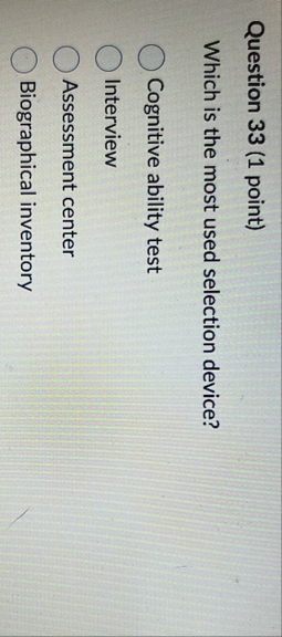 Question 3 3 ( 1 point ) Which is the most used