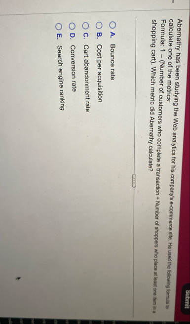 Submit Abernathy has been studying the Web