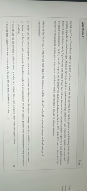 Question 1 4 Demonstrating the content validity