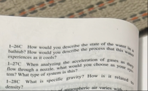 1 - 2 6 C How would you describe the state of the