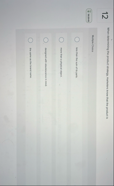 1 2 When determining the product strategy,