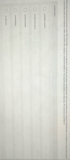 McDonald's introduced a Favorites Under 4 0 0