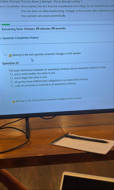 Iultiple Attempts This test allows 2 attempts.