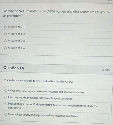 Within the Net Promoter Score ( NPS ) Framework,