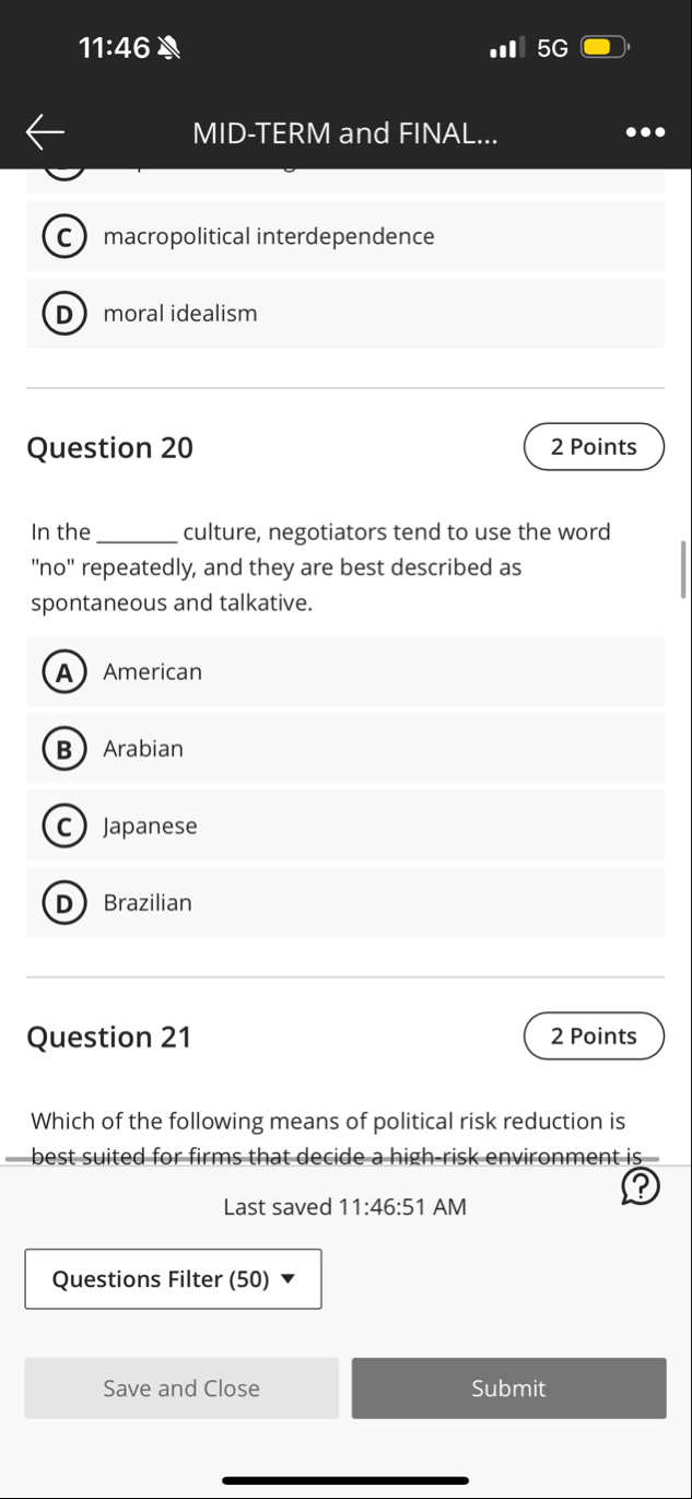 1 1 : 4 6 5 G MID - TERM and FINAL... ( C )