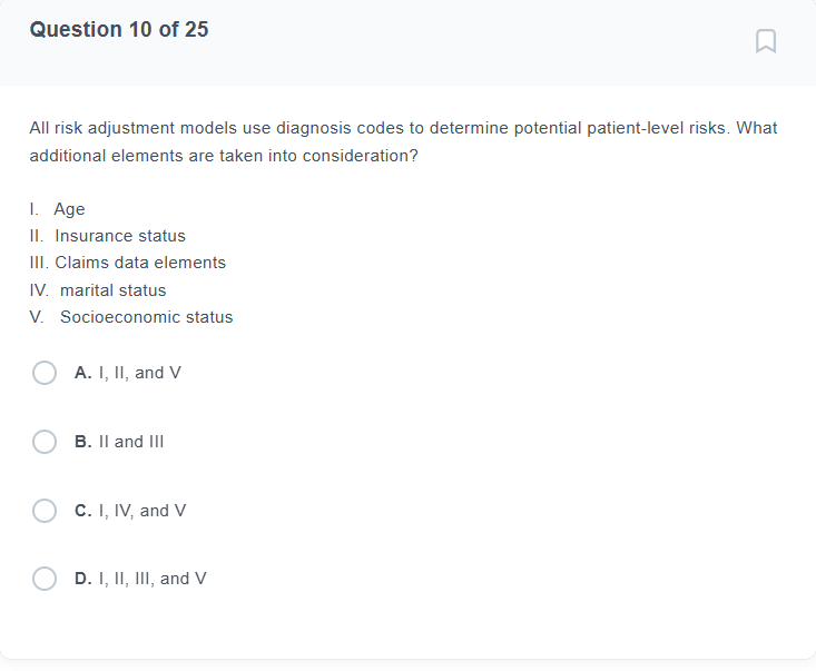 All risk adjustment models use diagnosis codes to