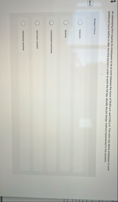 4 An advertising firm requires its employees to