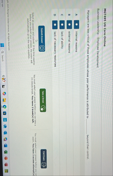 MGT 4 9 5 UG Core - Online Business Leadership -