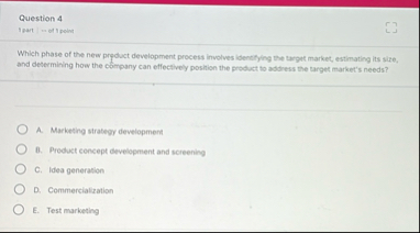 Question 4 1 part | out l peling Which phase of
