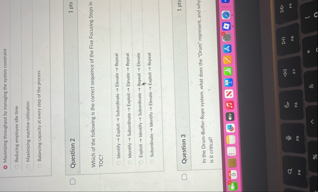 Maximizing throughput by managing the system