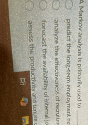 A Markov analysis is primarily used to q ,