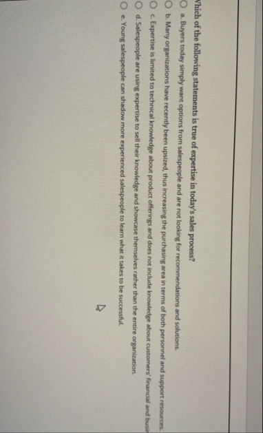 Which of the following statements is true of