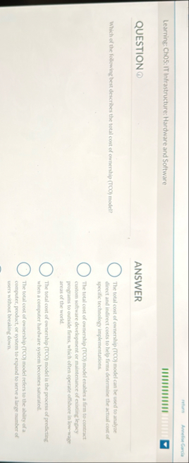 return Annelise Gurcla Learning: Ch 0 5 : IT