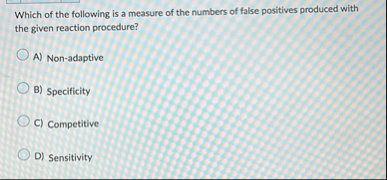 Which of the following is a measure of the