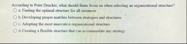 According to Peter Drucker, what should firms