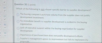 Question 3 0 ( 1 point ) 2 4 Which of the