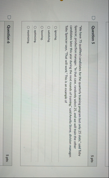 Question 5 5 pts " We have 7 5 qualified