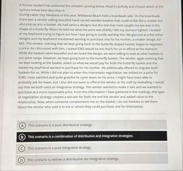 A former student has authored the verbatim