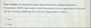 True or False: An important lesson learned from
