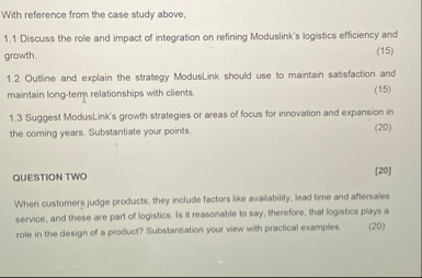 With reference from the case study above, 1 . 1