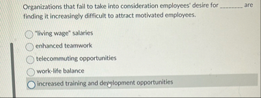 Organizations that fail to take into