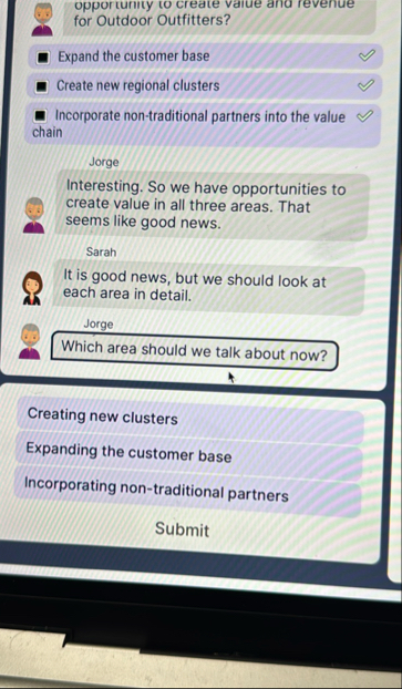 opportunty to create value and revenue for