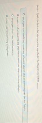 Section 8 ( a ) KT , the first unfair labor