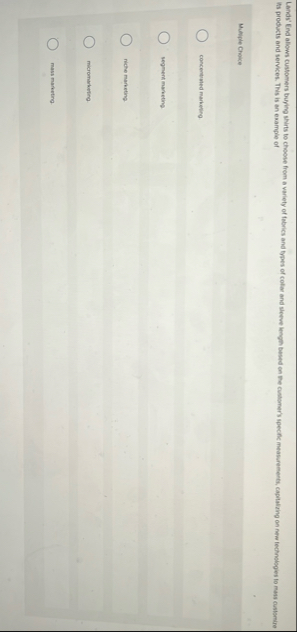 the products and services. This is an example of