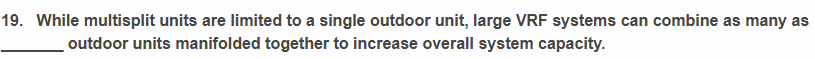 1 9 . While multisplit units are limited to a