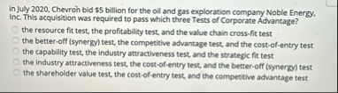 In July 2 0 2 0 , Chevroh bid $ 5 billion for the