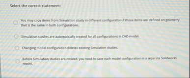 Select the correct statement: You may copy items