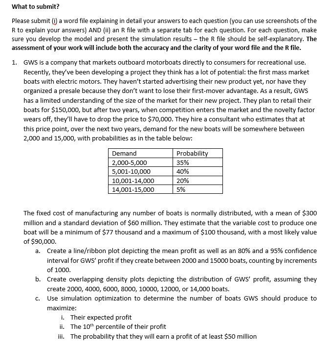 What to submit? Please submit ( i ) a word file