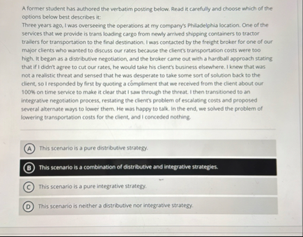 A former student has authored the verbatim