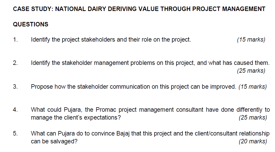 CASE STUDY: NATIONAL DAIRY DERIVING VALUE THROUGH