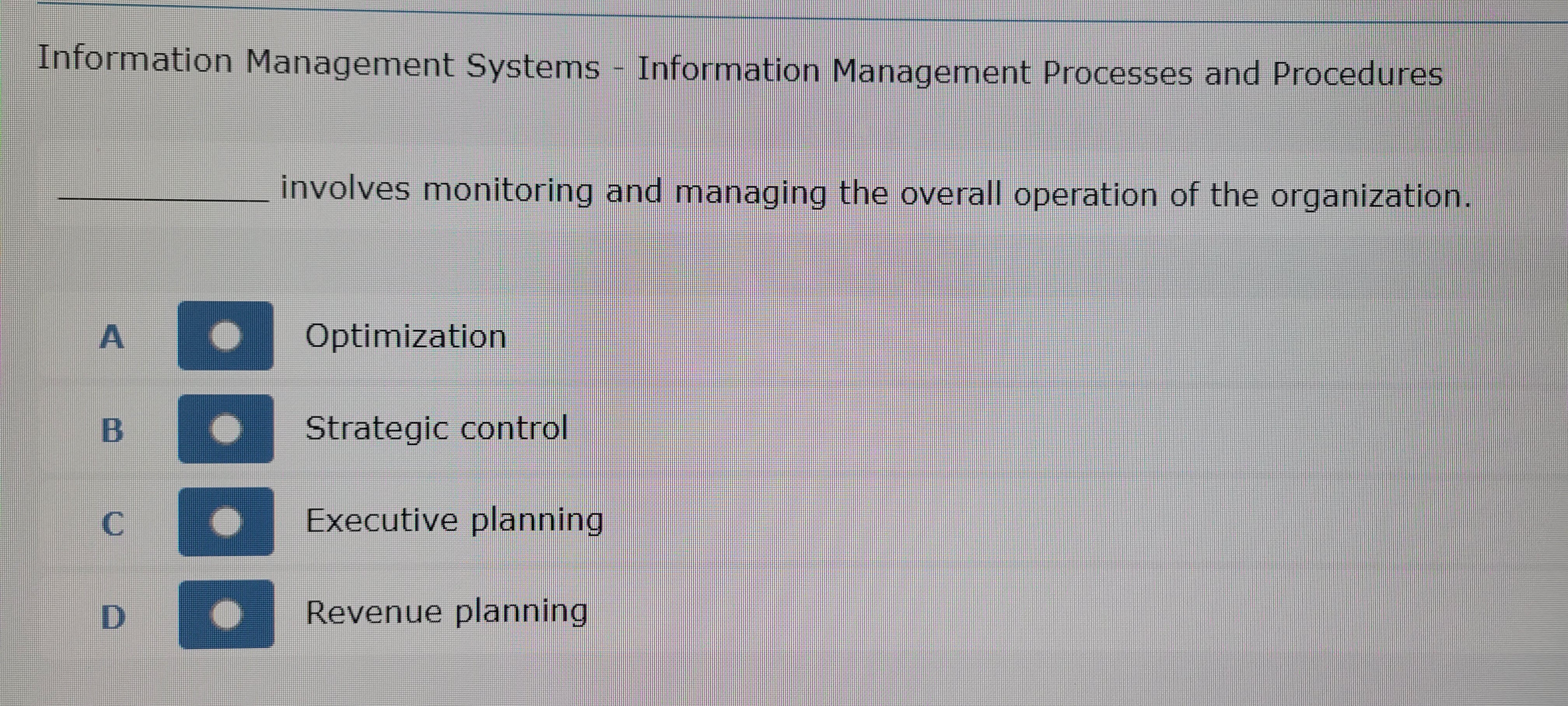 Information Management Systems - Information