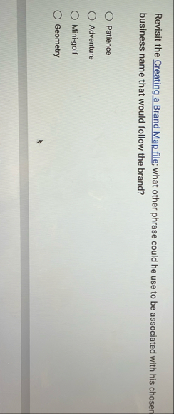 Revisit the Creating a Brand Map file; what other