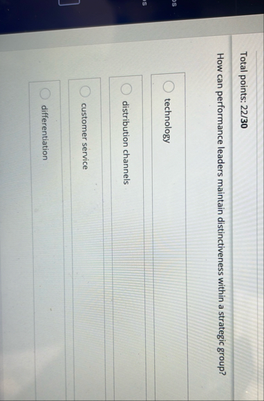Total points: 2 2 / 3 0 How can performance