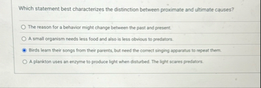 Which statement best characterizes the