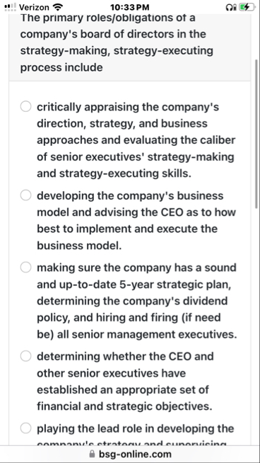 Verizon 1 0 : 3 3 PM The primary roles /