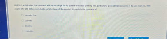 UNIQLO anticipates that demand will be very high