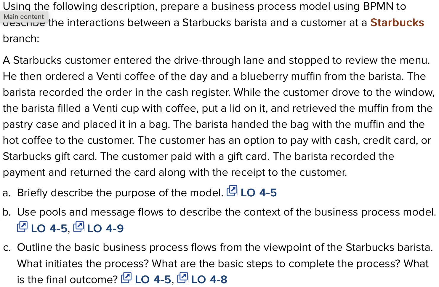 Using the following description, prepare a