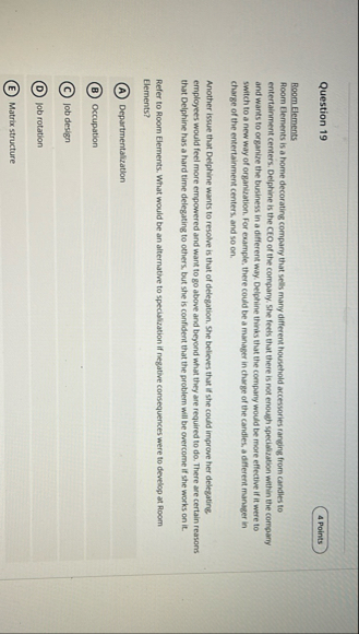 Question 1 9 4 Points Room Elements Room Elements
