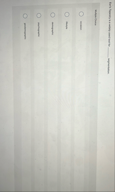 Esri's Tapestry is a widely used tool for