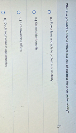 What is a potontial outcomo if thoro is a lack of