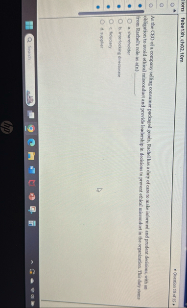 tions febe 1 3 h _ ch 0 2 . 1 0 m Question 1 0 of